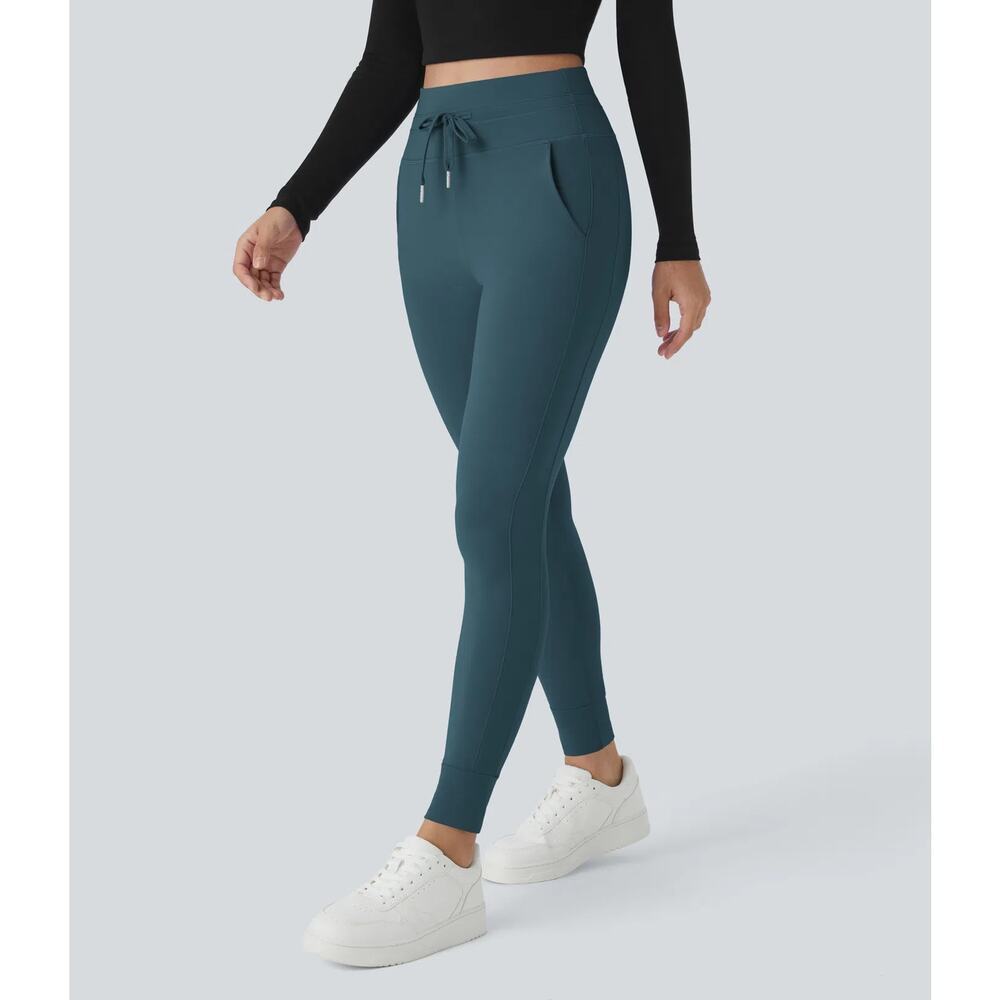 Halara Softlyzero High Waisted Drawstring Full Le… - image 1